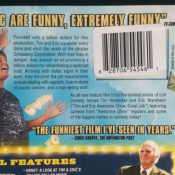 Factory Sealed "Tim & Eric's Billion Dollar Movie", DVD, It's got SHRIM! - Picture 5 of 9